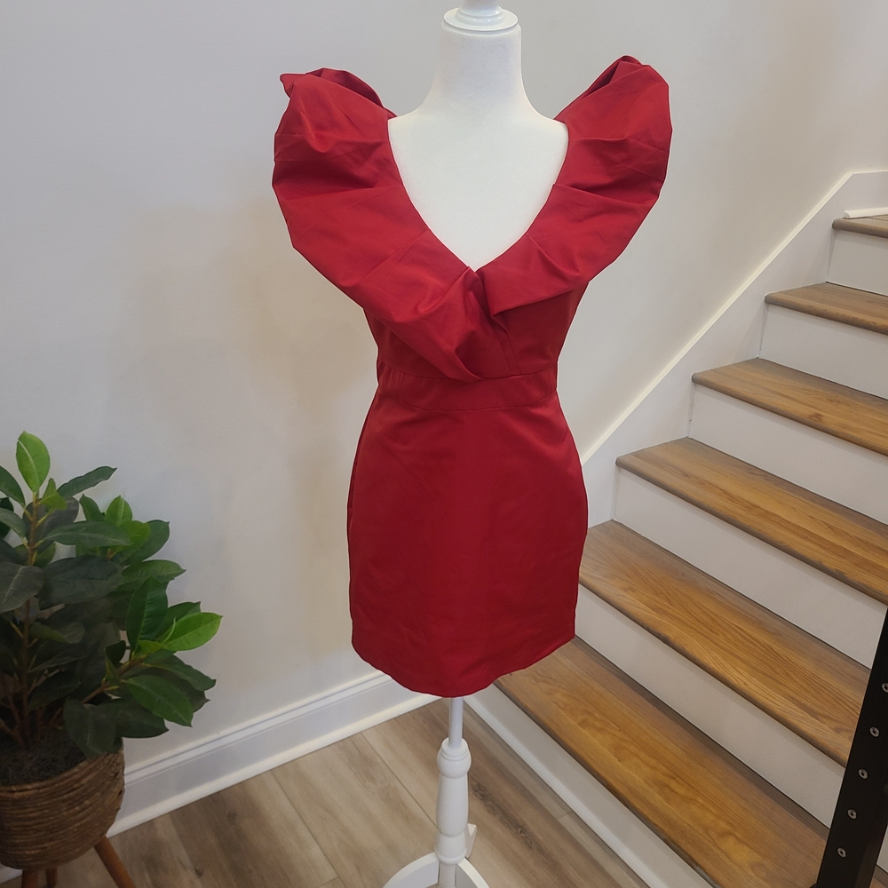 Elegant Red Women's Dress